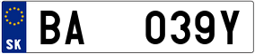 Trailer License Plate